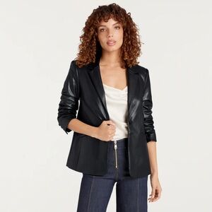 NWOT Cinq A Sept Vegan Leather Kylie Blazer
